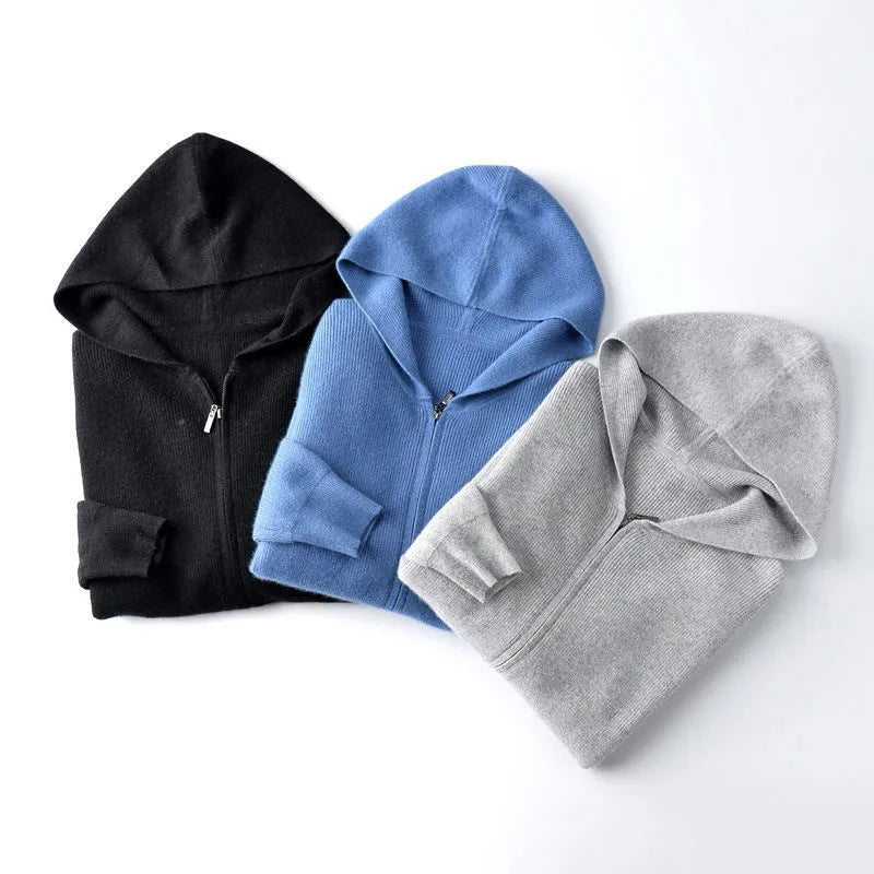 Meridian Cashmere Zipper Hoodie