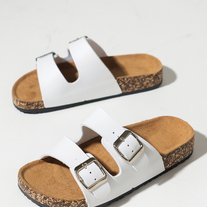 Cork Comfort Buckle Sandals