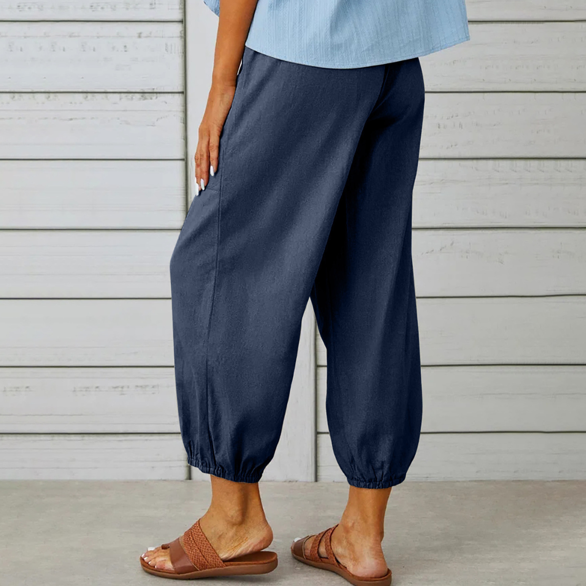 Valencia Linen Jogger Pants
