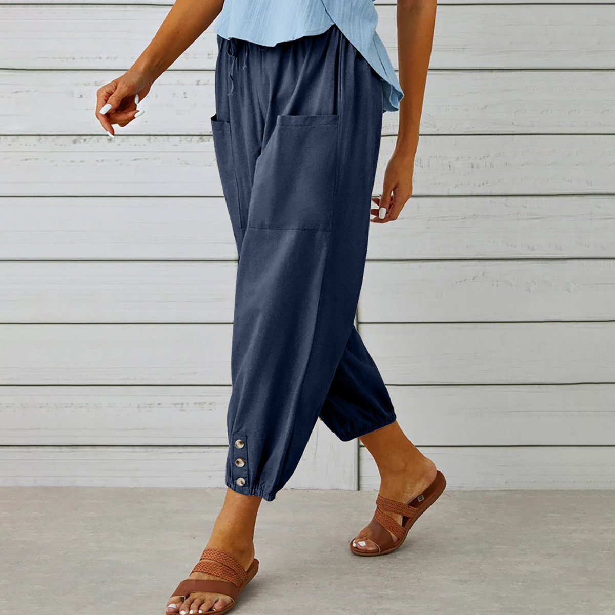 Valencia Linen Jogger Pants