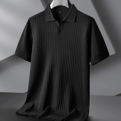 Baldwin Ribbed Knit Polo