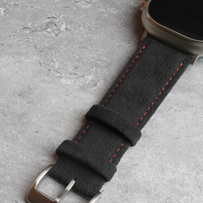 Alcantara Italian Leather Apple Watch Strap