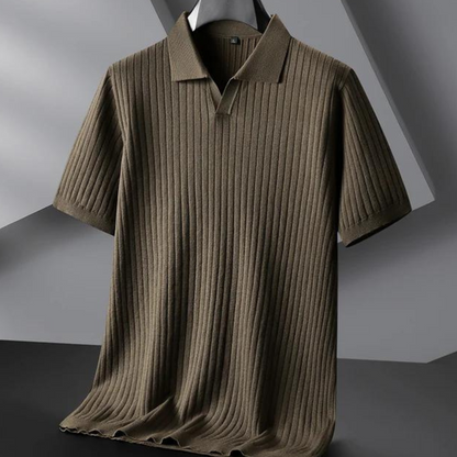 Baldwin Ribbed Knit Polo