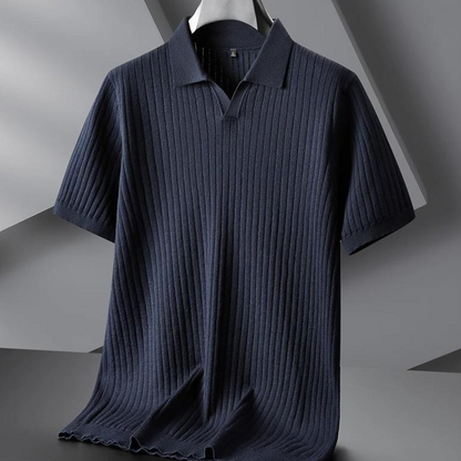 Baldwin Ribbed Knit Polo
