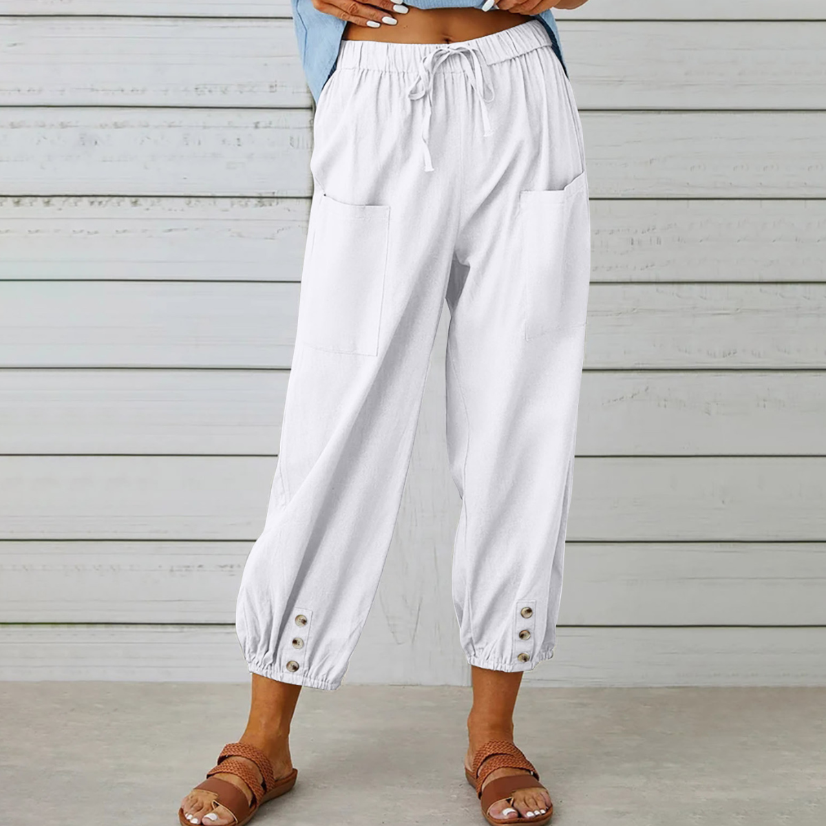 Valencia Linen Jogger Pants