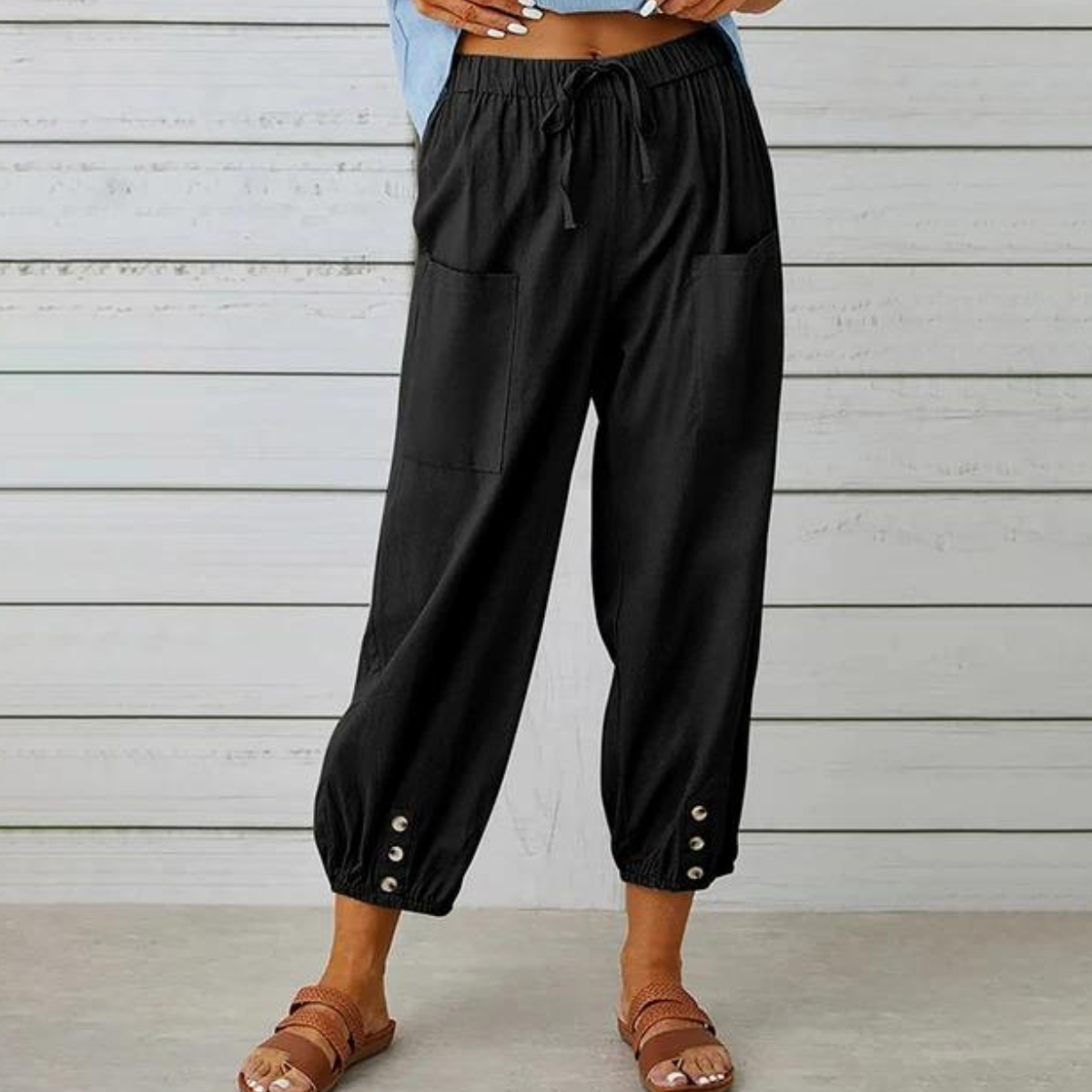 Valencia Linen Jogger Pants