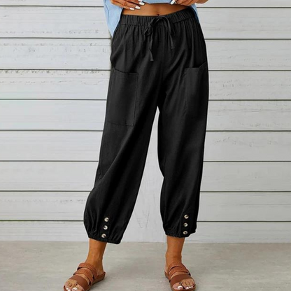 Valencia Linen Jogger Pants