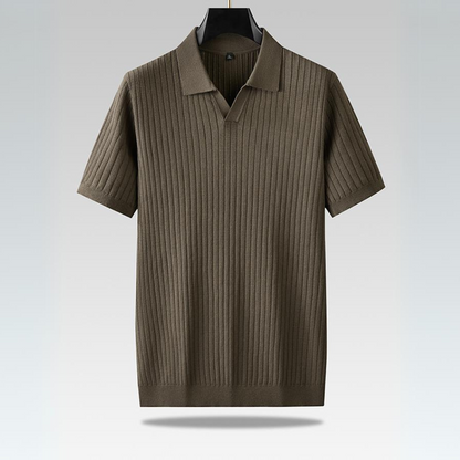 Baldwin Ribbed Knit Polo