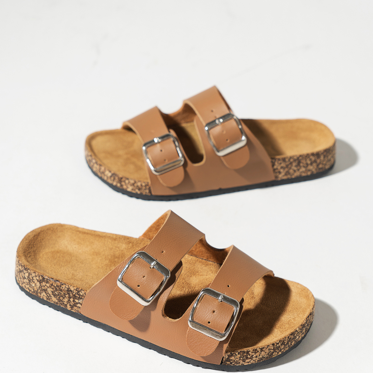 Cork Comfort Buckle Sandals