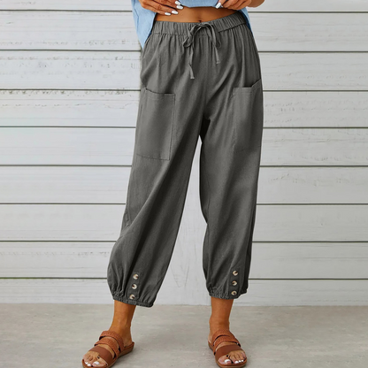 Valencia Linen Jogger Pants