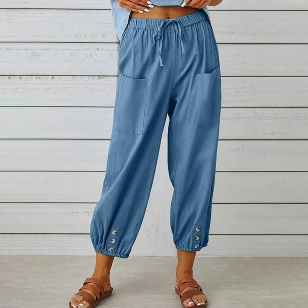 Valencia Linen Jogger Pants