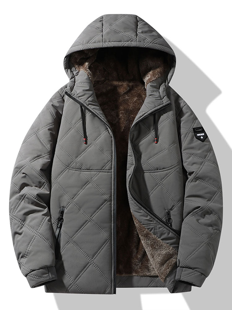 Milan Quilted Hooded Jacket