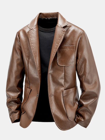 Porto Leather Blazer