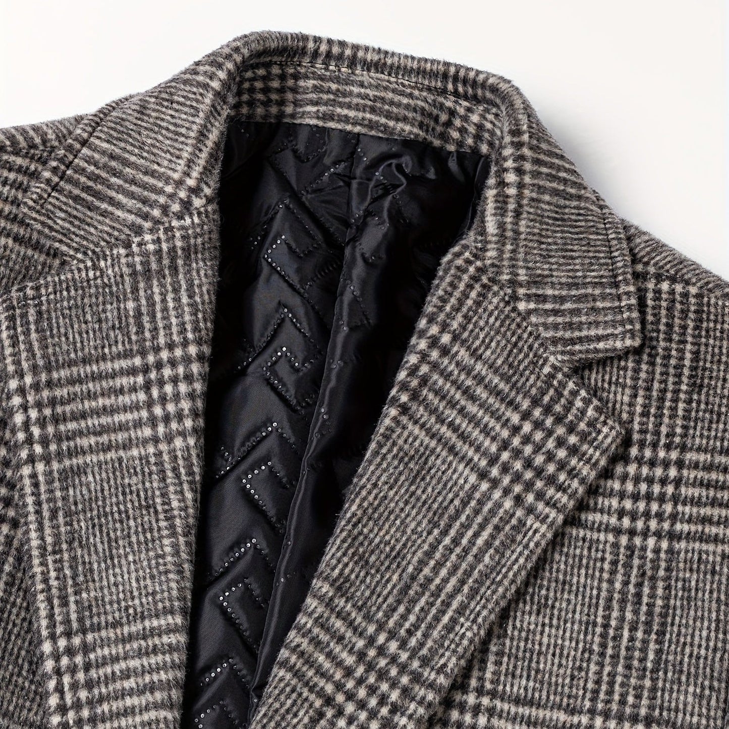 Rivello Checked Wool Overcoat