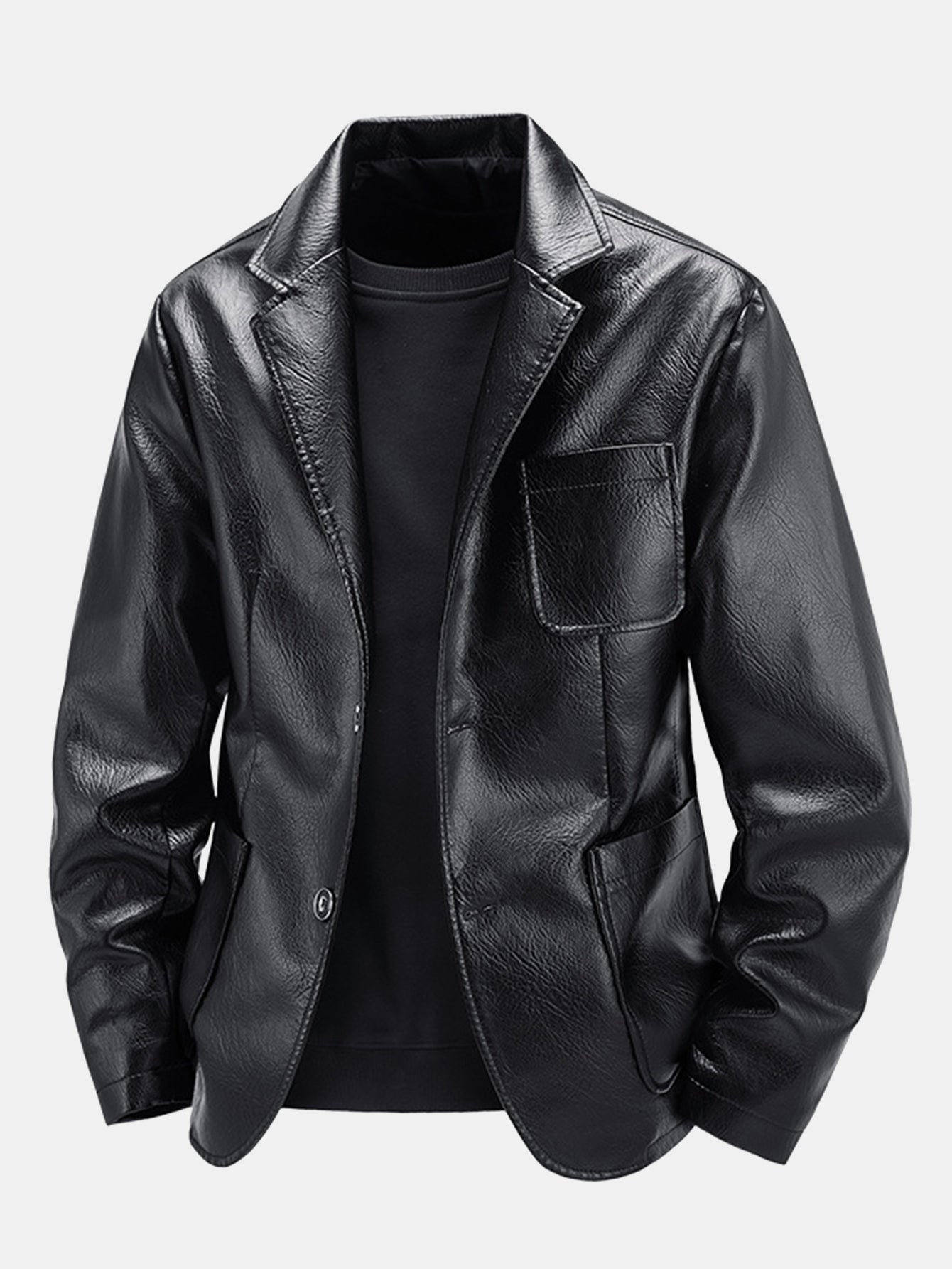 Porto Leather Blazer