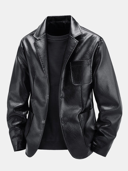 Porto Leather Blazer