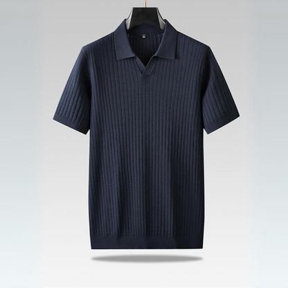 Baldwin Ribbed Knit Polo