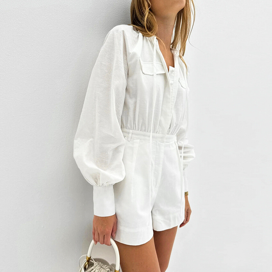 Breezy Tie-Front Romper