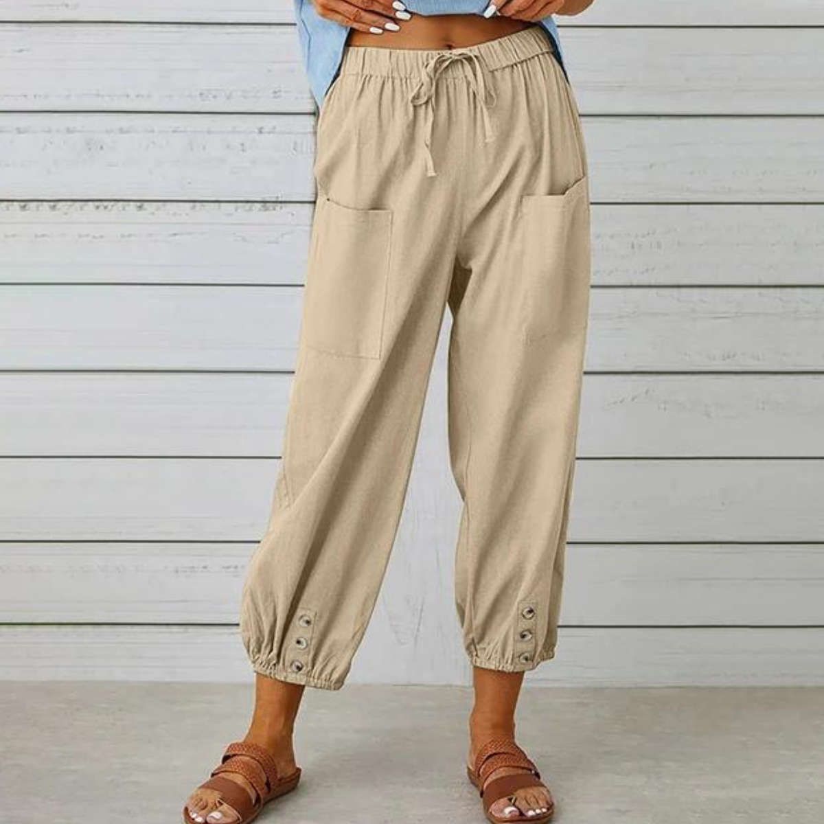 Valencia Linen Jogger Pants