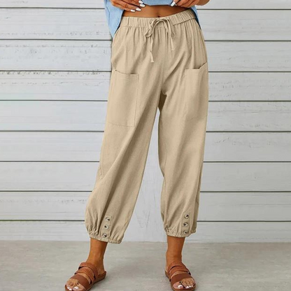 Valencia Linen Jogger Pants