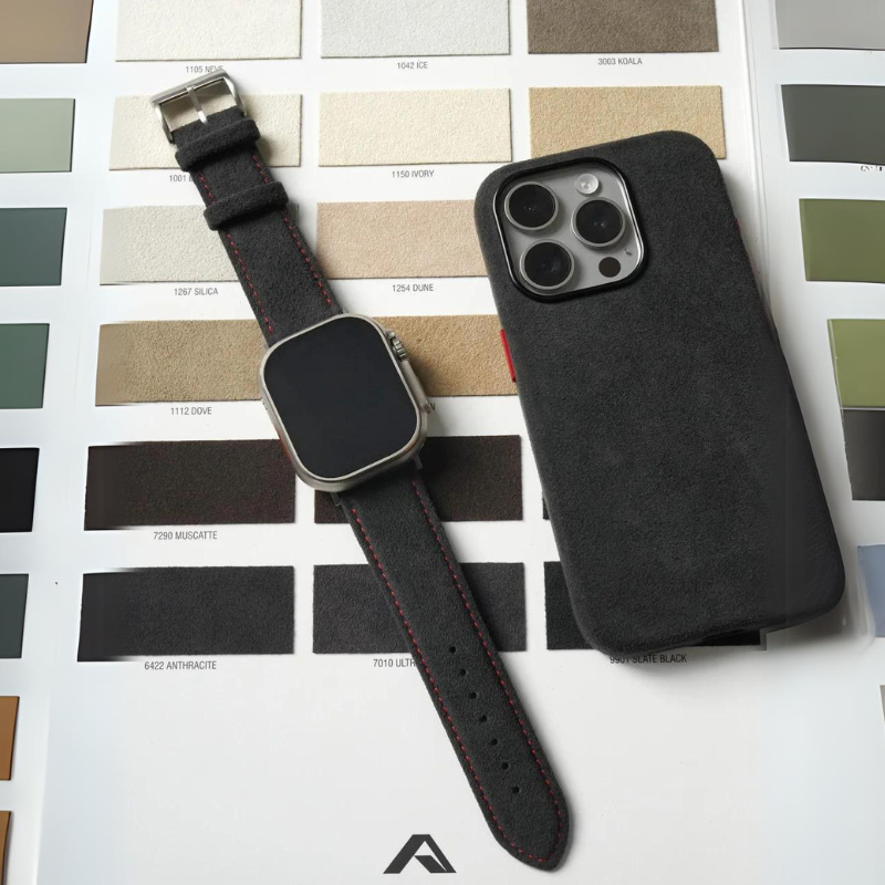 Alcantara Italian Leather Apple Watch Strap