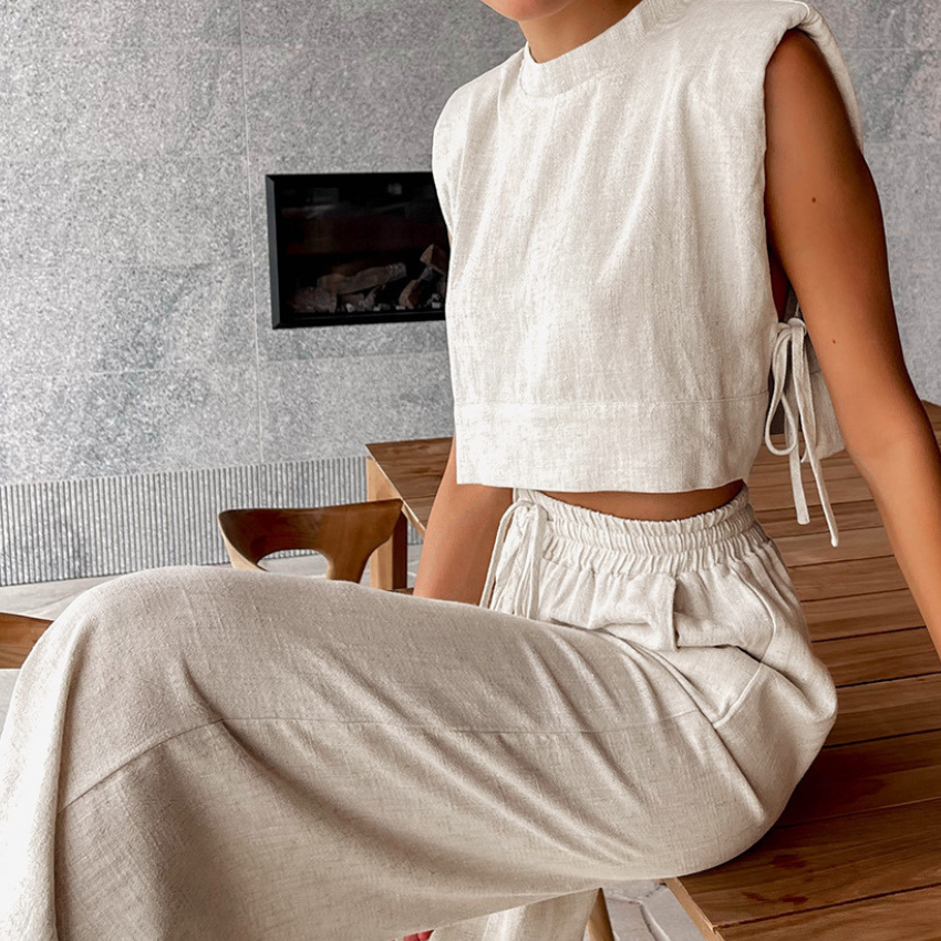 Ambrosia Luxe Linen 2 Pc Set