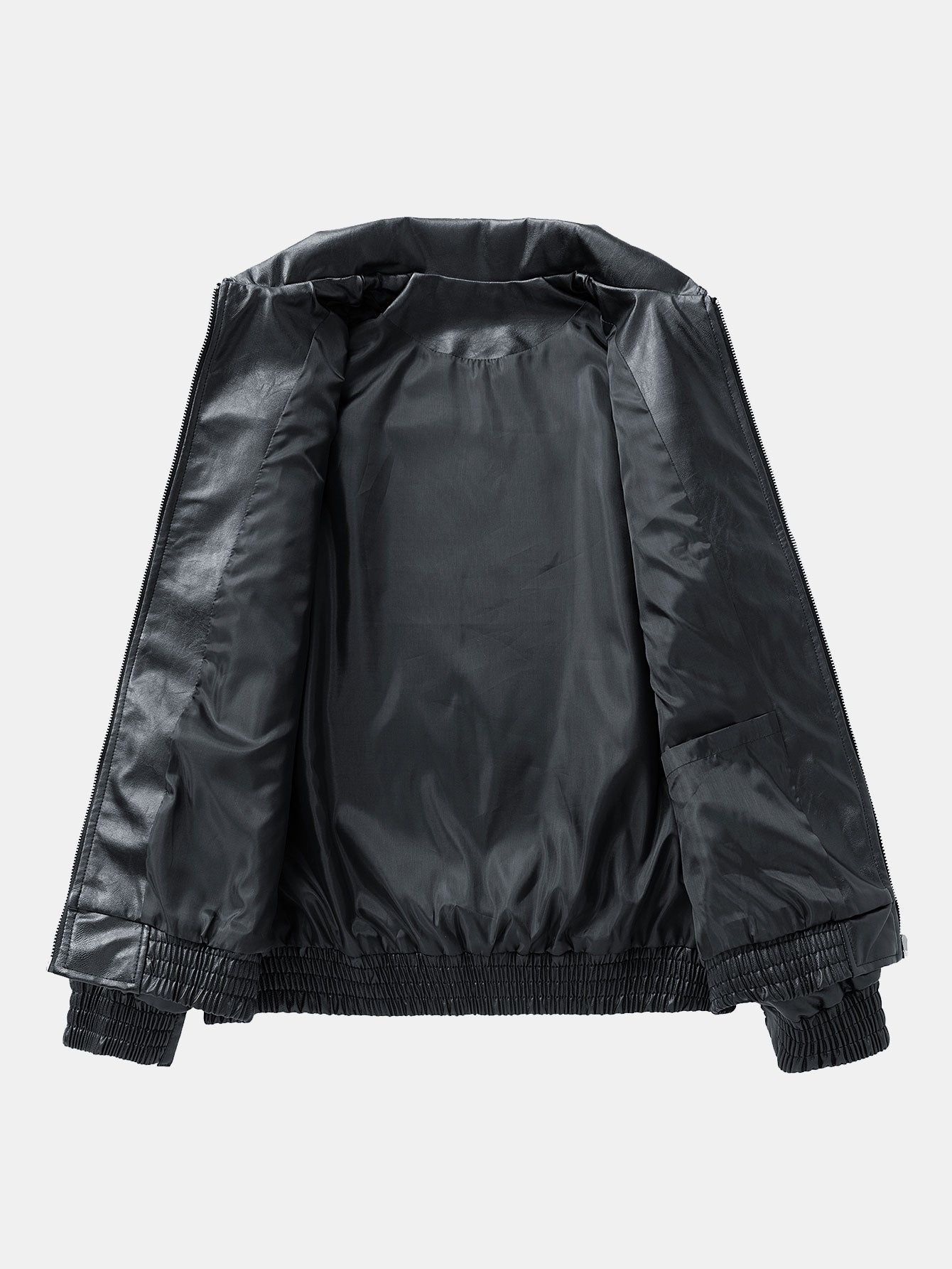 Ravenna Leather Bomber Jacket