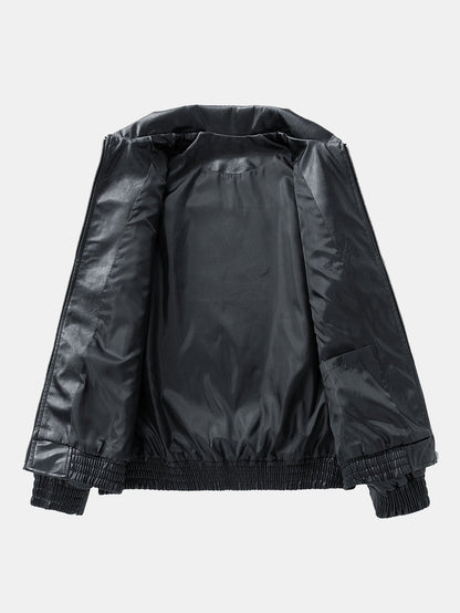 Ravenna Leather Bomber Jacket