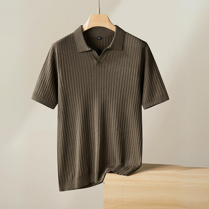 Baldwin Ribbed Knit Polo