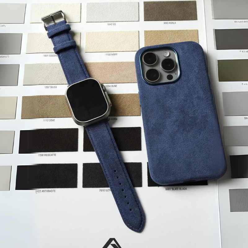 Alcantara Italian Leather Apple Watch Strap