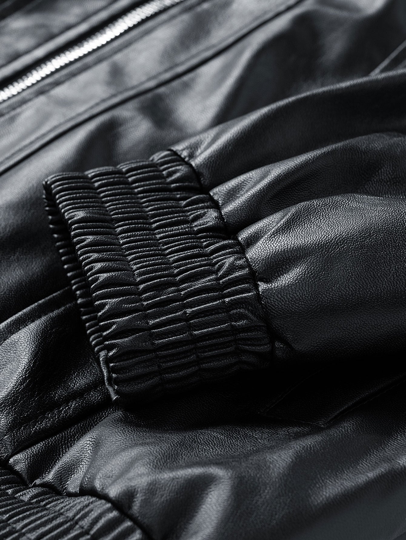 Ravenna Leather Bomber Jacket