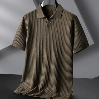 Baldwin Ribbed Knit Polo
