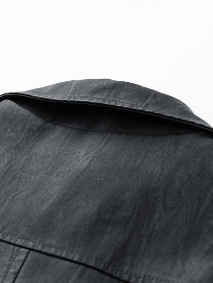 Verona Textured PU Utility Jacket