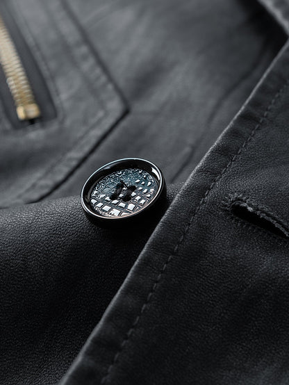 Verona Textured PU Utility Jacket