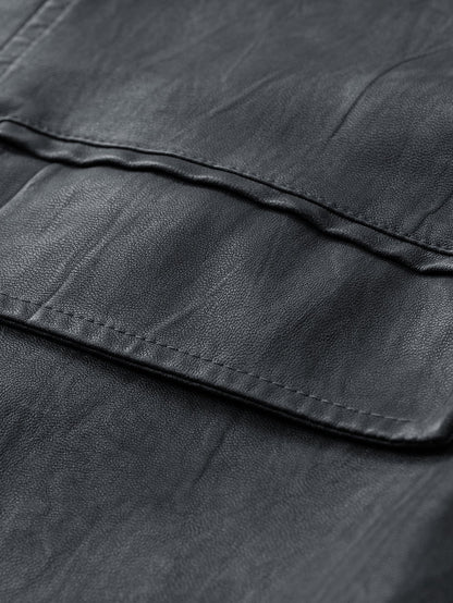 Verona Textured PU Utility Jacket