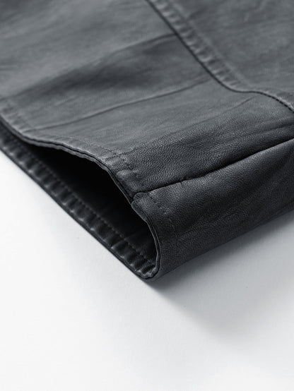 Verona Textured PU Utility Jacket