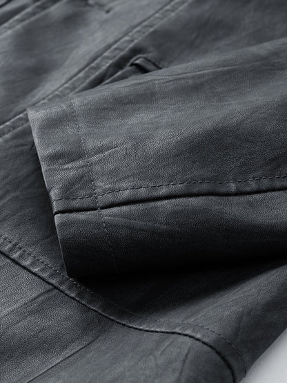 Verona Textured PU Utility Jacket