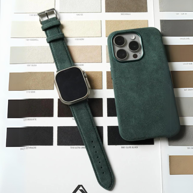 Alcantara Italian Leather Apple Watch Strap