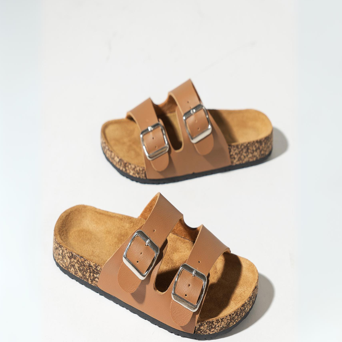 Cork Comfort Buckle Sandals