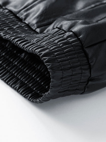 Ravenna Leather Bomber Jacket