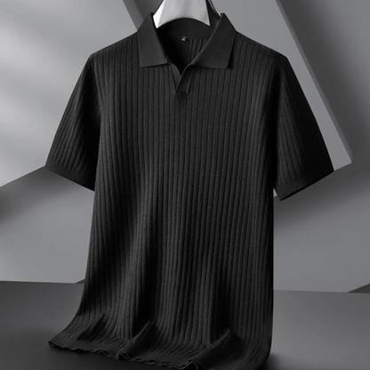 Baldwin Ribbed Knit Polo