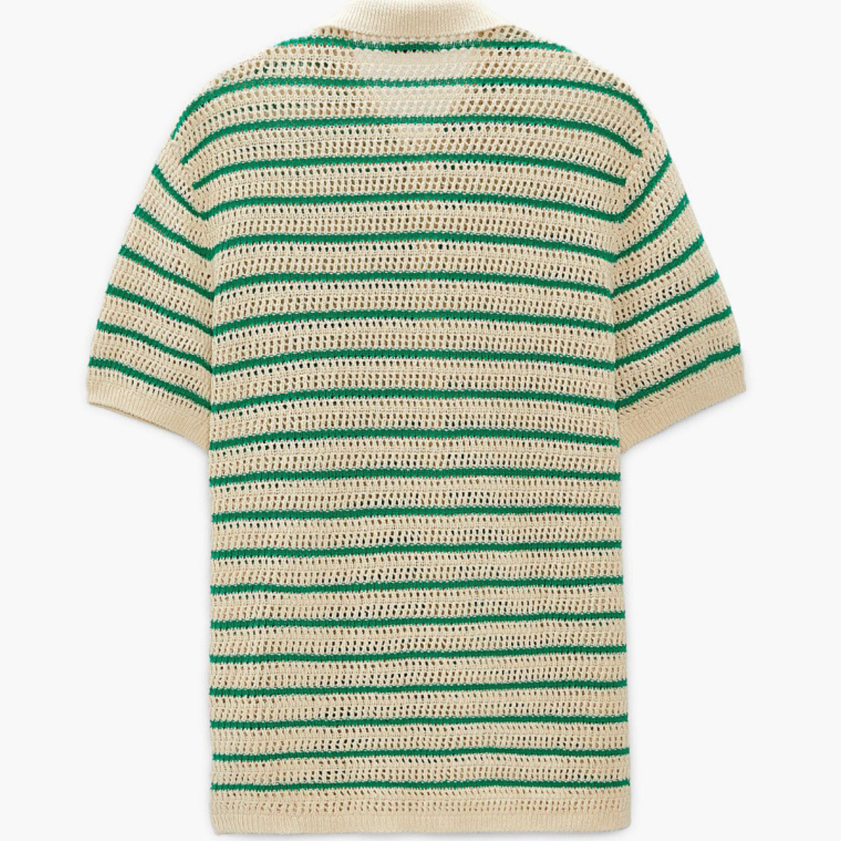 Airy Striped Button-Up Shirt