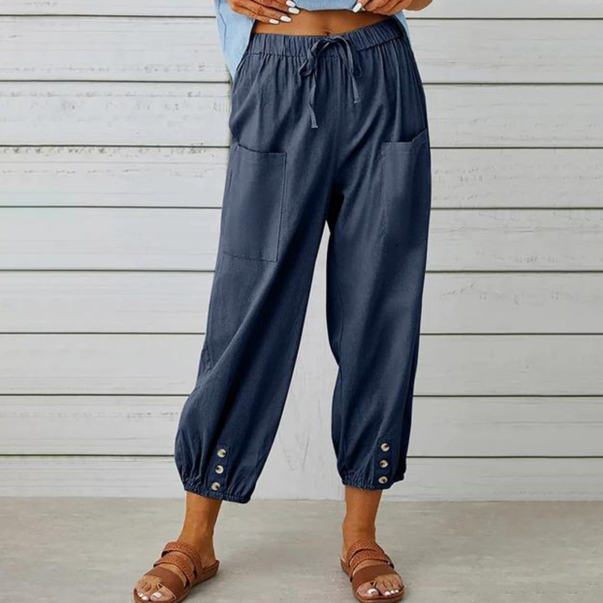 Valencia Linen Jogger Pants