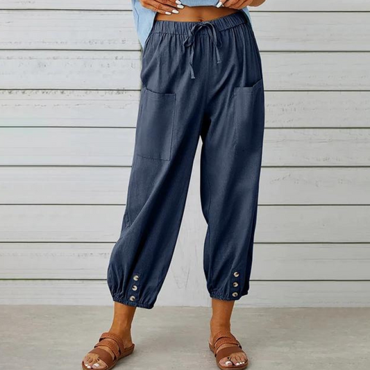 Valencia Linen Jogger Pants