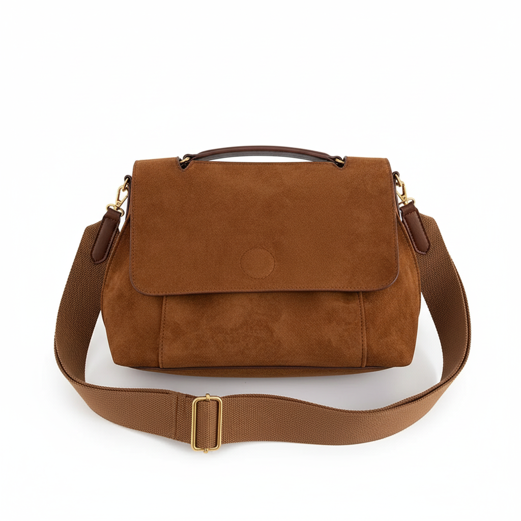 Segovia Suede Messenger Bag