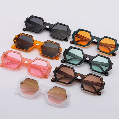 GeoHex Statement Sunglasses