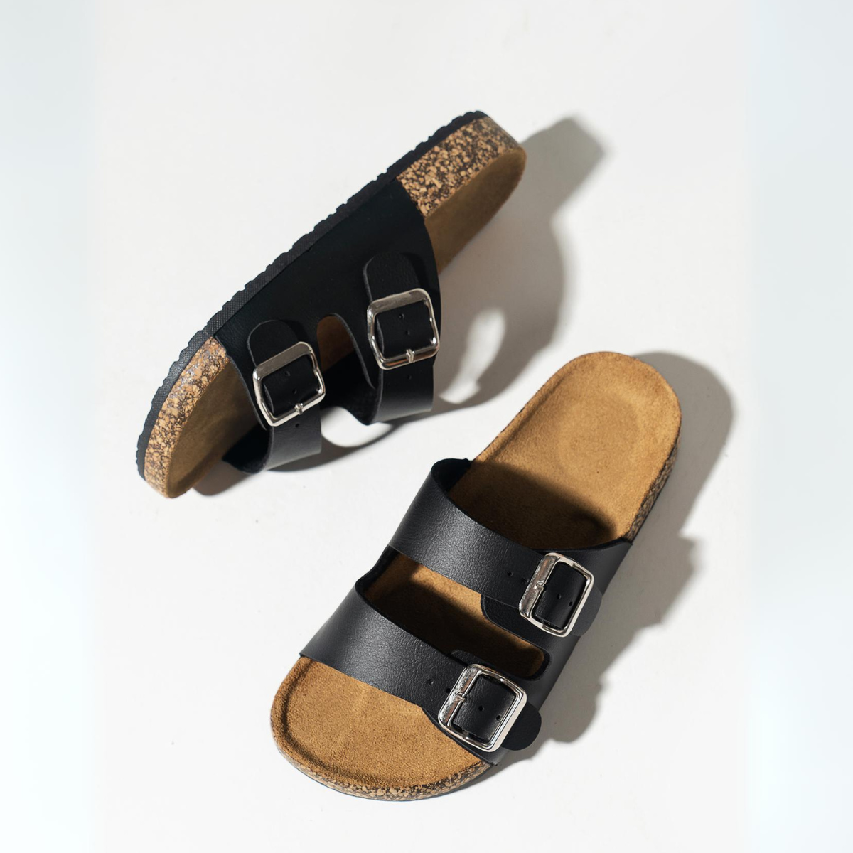 Cork Comfort Buckle Sandals