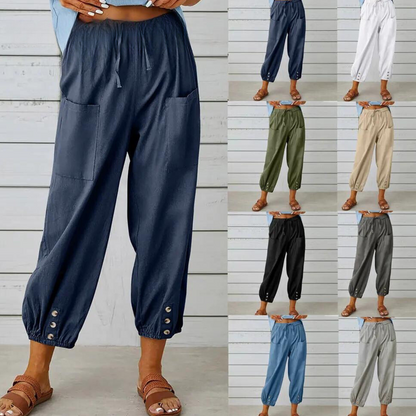 Valencia Linen Jogger Pants
