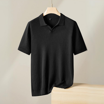 Baldwin Ribbed Knit Polo