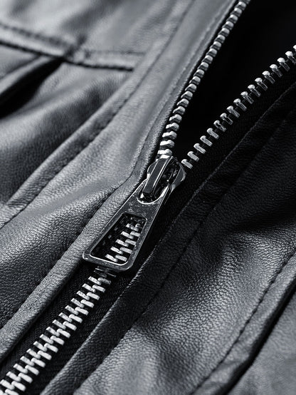 Ravenna Leather Bomber Jacket